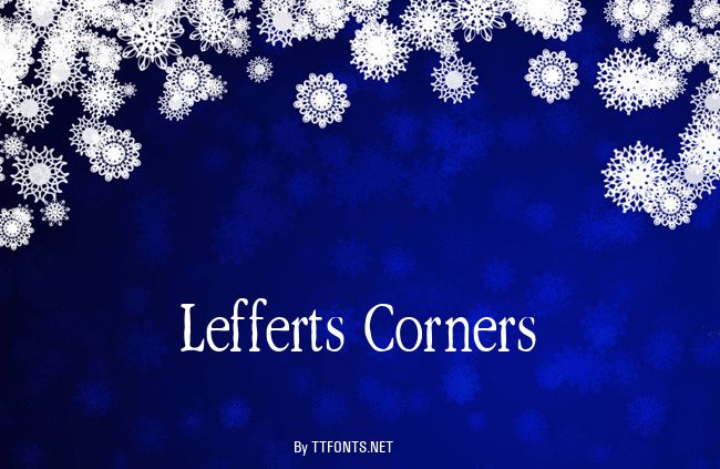 Lefferts Corners example